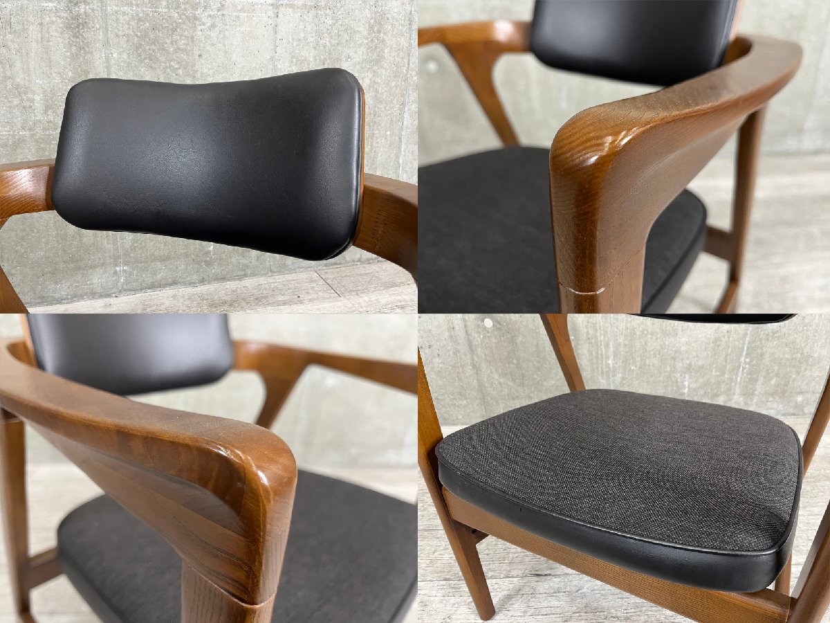 C）ACME Furniture /アクメファニチャー■ WARNER ARM CHAIR BLACK /ワーナー ダイニングチェア ■ブラック■ アームチェアの画像3