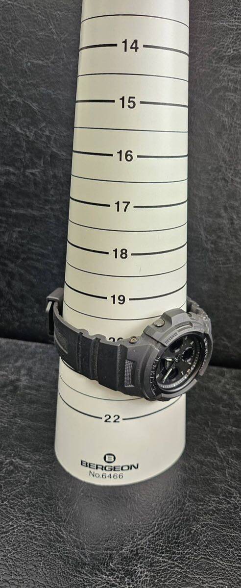【1円～】CASIO カシオ G-SHOCK デジアナ AW-591BB 4778 メンズ腕時計 QZ ブラック 稼働品の画像7