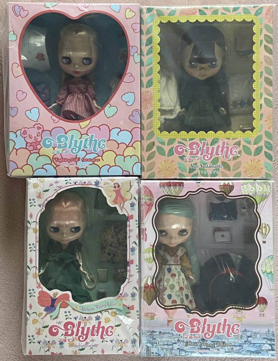 Blythe ブライス スリサステナブル ファイティンミルク サランへ アーバンフェアリーエリー フロートアウェイドリーム 未開封 計4点の画像1