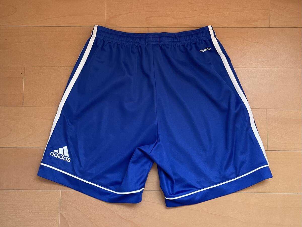 adidas ジュニアサッカーパンツ ブルー Ｓサイズ S99153 MODEL：BUJ09 climate 中古 送料込g_画像2