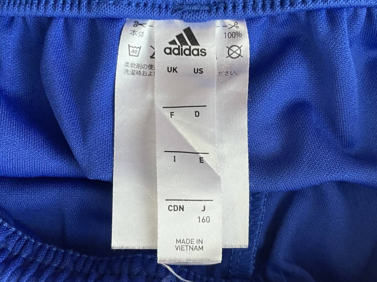 adidas ジュニアサッカーパンツ ブルー １６０サイズ S99153 MODEL：BUJ09 climate 中古 送料込b_画像3