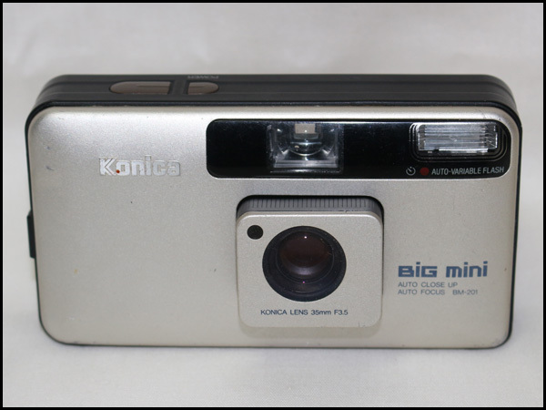 ■Konica コニカ BiG mini BM-201 35mm F3.5 単焦点レンズ コンパクト フィルムカメラ ジャンク品の画像2