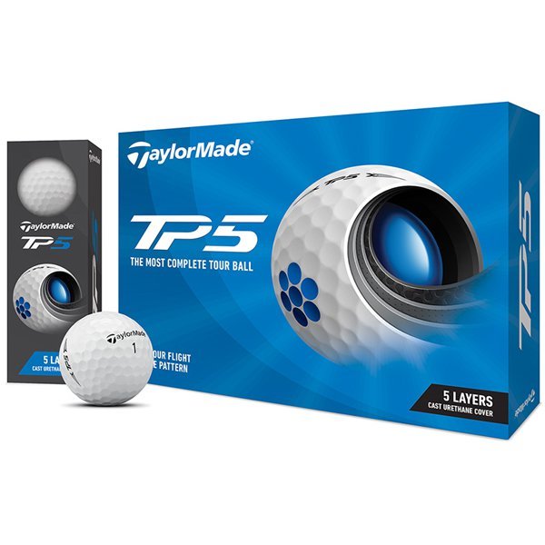 新品 2ダース　24球　テーラーメイド TaylorMade ゴルフボール ゴルフボール TP5 2021年モデル ホワイト 5層_画像1