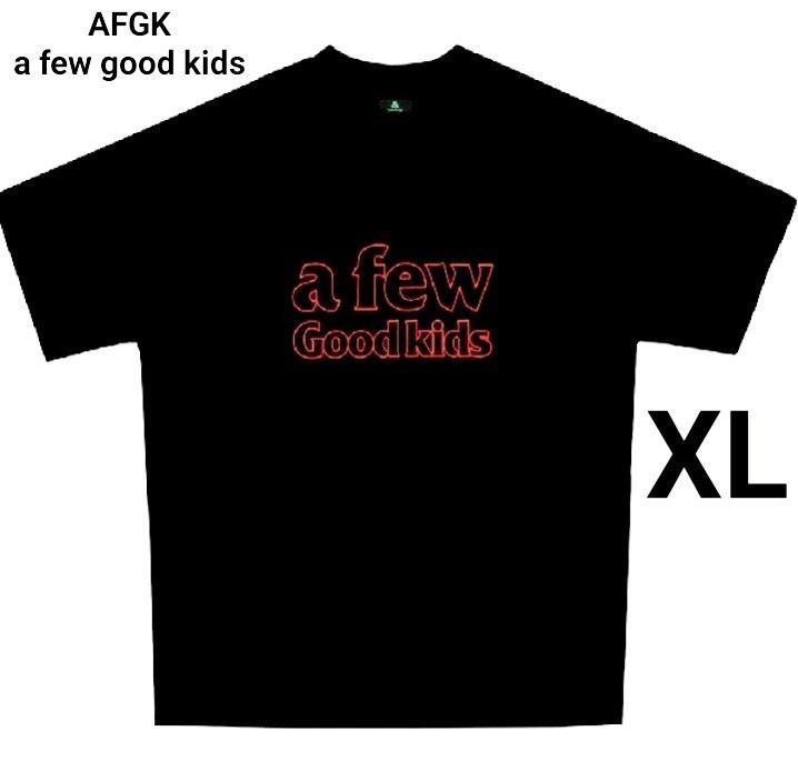 希少完売★AFGK a few good kids ラインストーン★バックロゴ Tシャツ プルオーバー XL ブラック 入手困難