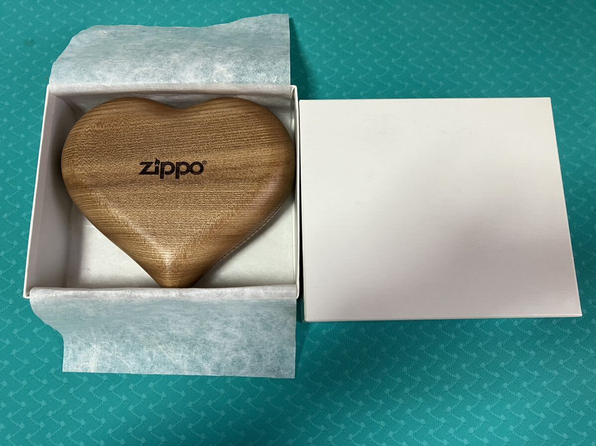 ジッポ　ZIPPO ハート型　木製　ケース_画像4
