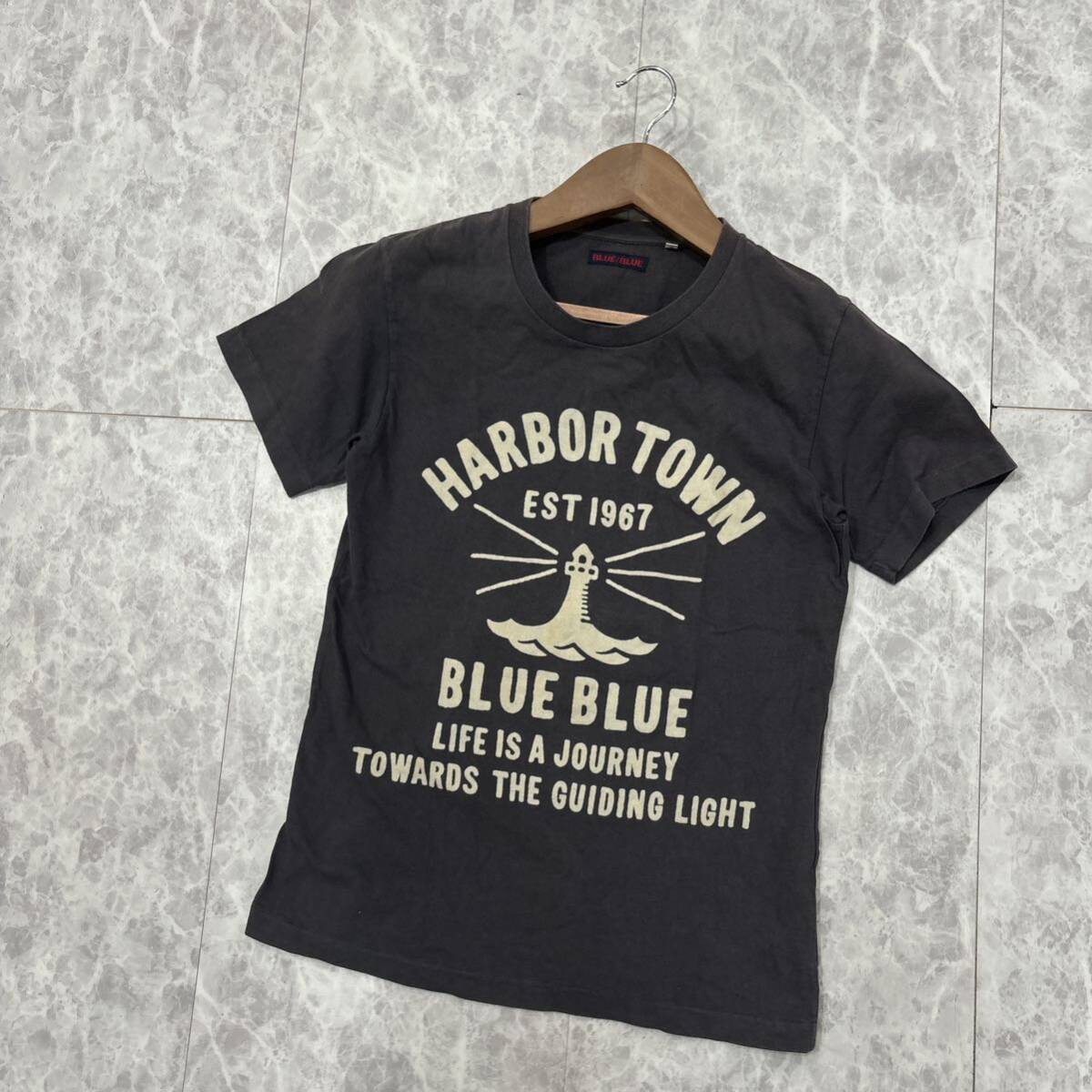 K ＊ 日本製 古着 '人気デザイン' BLUE BLUE ブルーブルー N.HOOLYWOOD 半袖 プリント Tシャツ / カットソー sizeS メンズ トップスの画像2