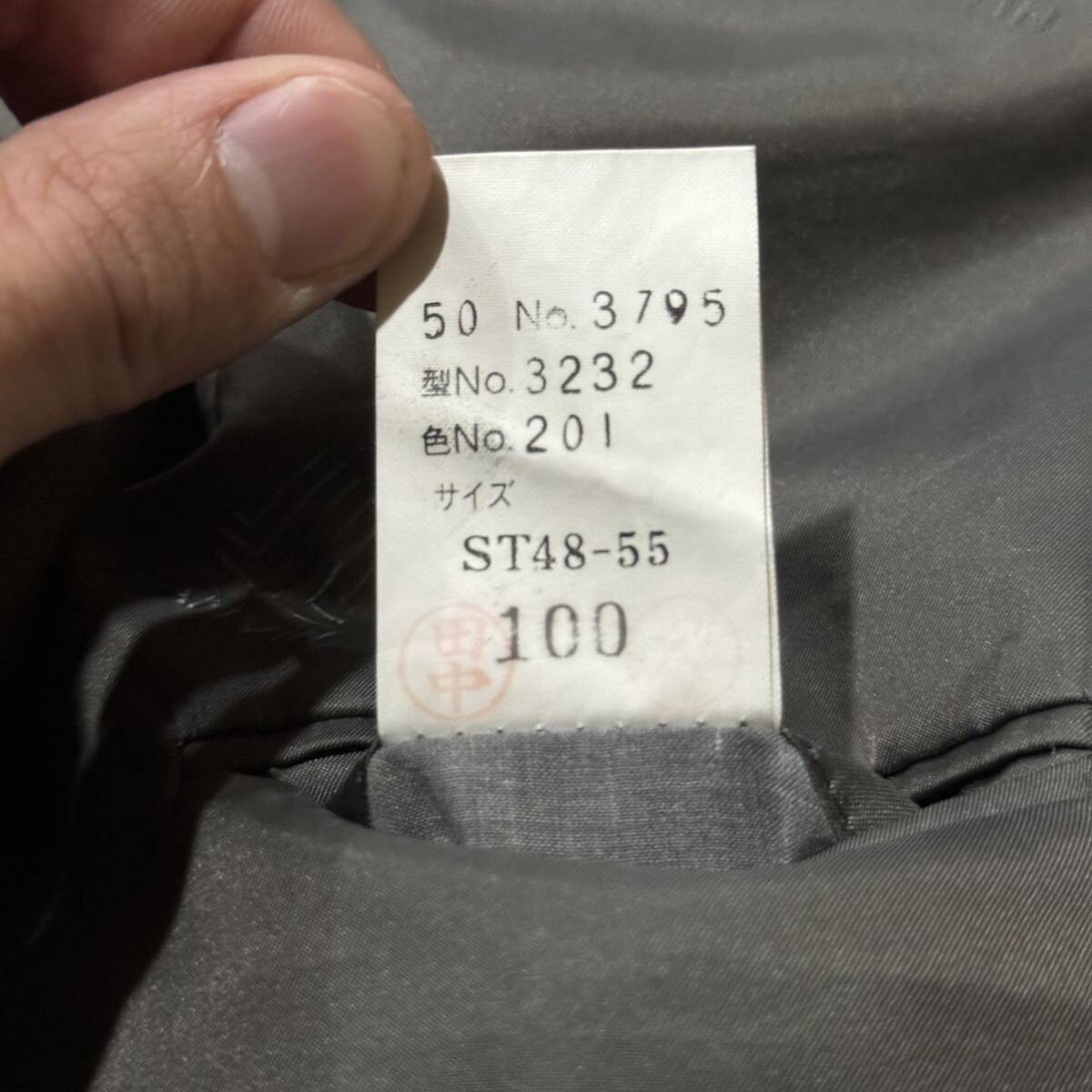 F☆ 高級ラグジュアリー服 '上質シルク100%使用' LANVIN ランバン 格子柄 ツイード生地 テーラードジャケット sizeST48-55 アウター 紳士服の画像10
