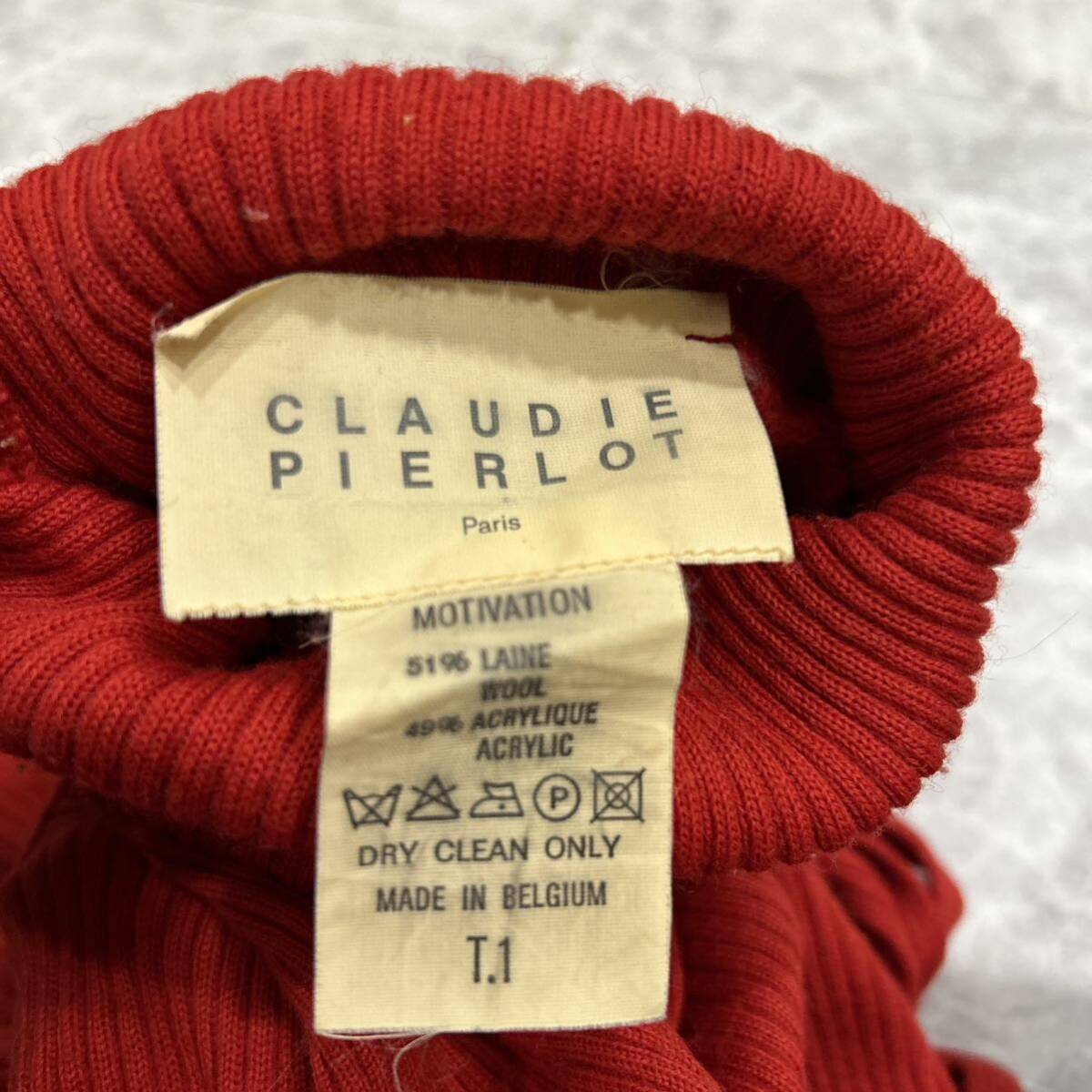 D ■  звонок ... пр-во   '... дизайн ' CLAUDIE PIERLOT ... Lo-D ...  длинный рукав   WOOL...  вязаный   ... гриф  ... T.1  вершина ...