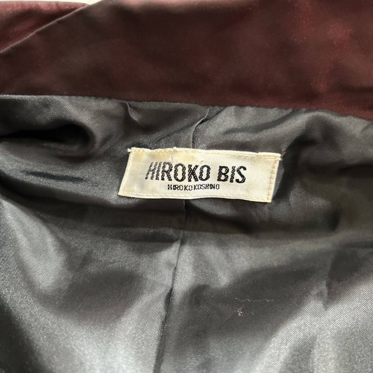 F ■ 洗礼されたデザイン '豪華 2点セット' HIROKO BIS ヒロコビス HIROKO KOSHINO ジャケット / スカート 上下 セットアップ 15AB / 13ABの画像8
