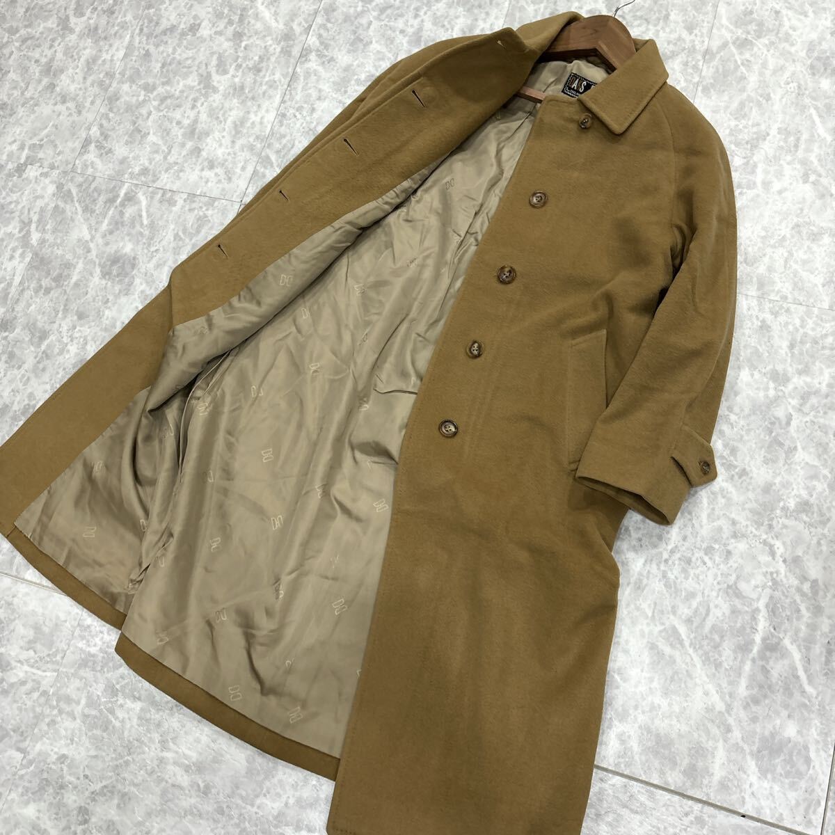 AA ＊ 国内正規品 '高級感溢れる' DAKS ダックス 高品質 WOOL & CASHMERE 比翼 ステンカラーコート 11AB2 レディース 婦人服 アウター_画像1