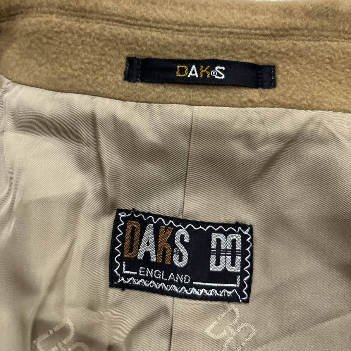 AA ＊ 国内正規品 '高級感溢れる' DAKS ダックス 高品質 WOOL & CASHMERE 比翼 ステンカラーコート 11AB2 レディース 婦人服 アウター_画像6