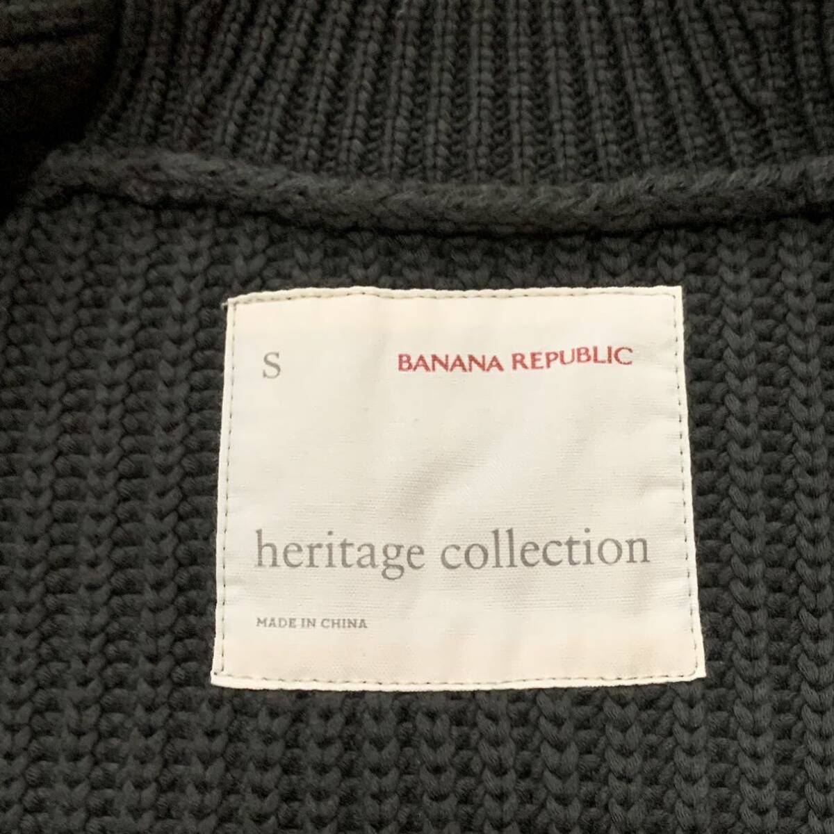 G ▼ 都会のカジュアルウェア '着心地抜群' BANANA REPUBLIC HERITAGE COLLECTION バナナリパブリック 長袖 ニット カーディガン size:S_画像7