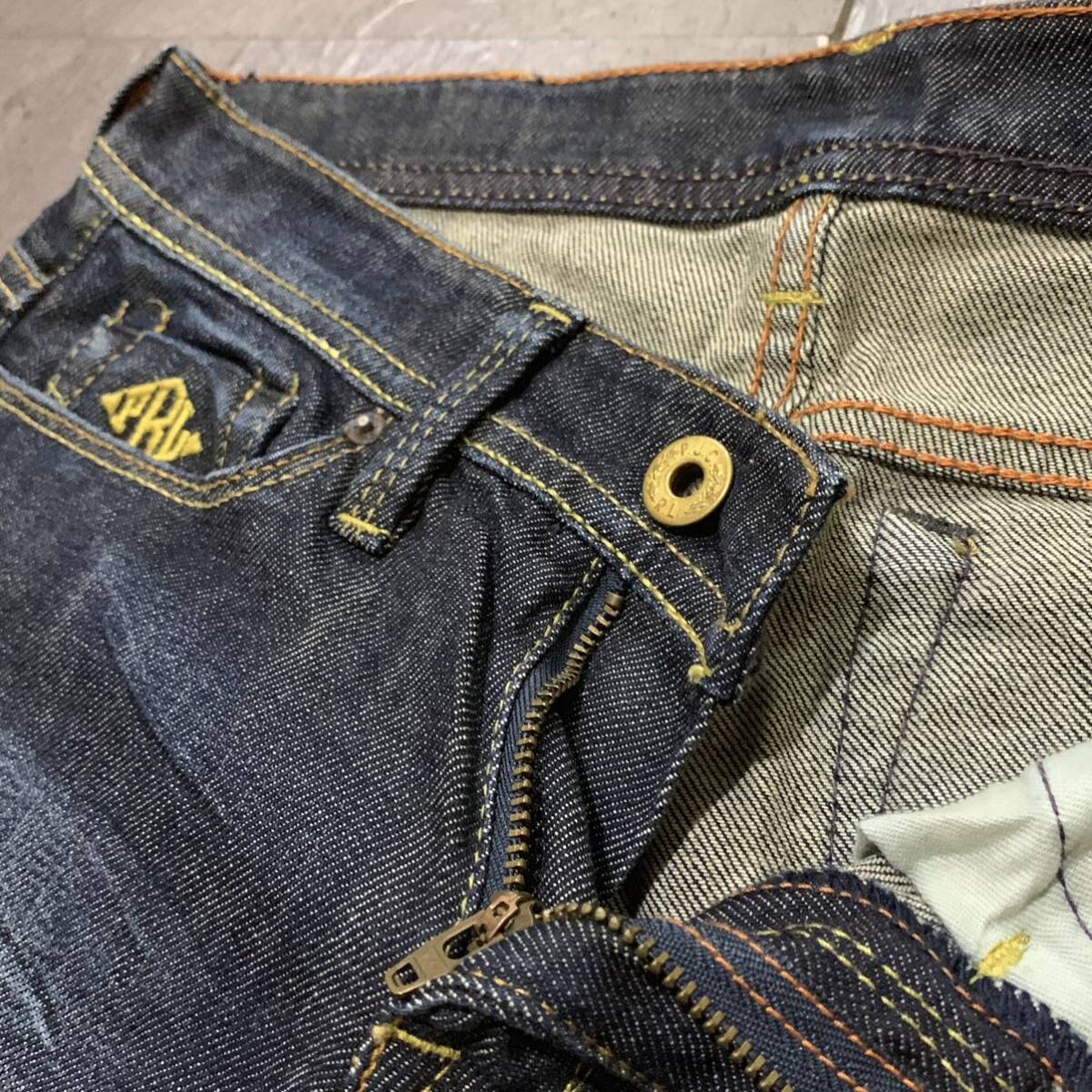 KK▼ 都会のカジュアルウェア '履き心地抜群' Polo Jeans Company ポロジーンズ ジップフライ ストレート デニムパンツ size:25 レディース_画像4