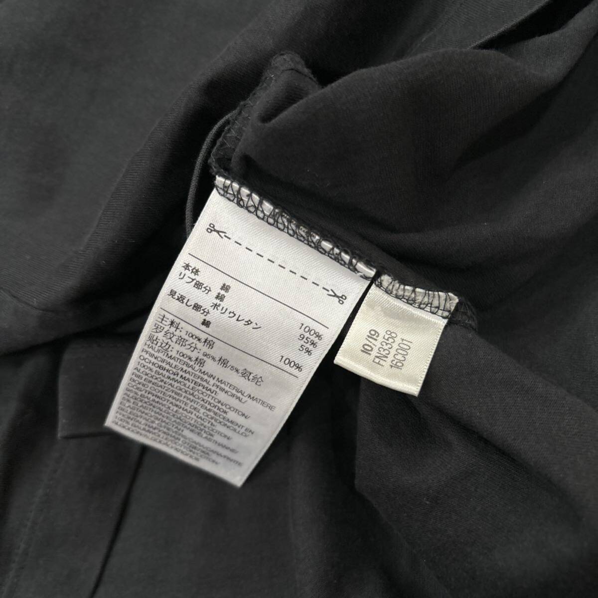 1円~ ＊ 20SS '人気モデル' Y-3 ワイスリー adidas YOHJI YAMAMOTO 半袖 ロゴ Tシャツ / カットソー S メンズ トップス 黒 FN3358_画像6