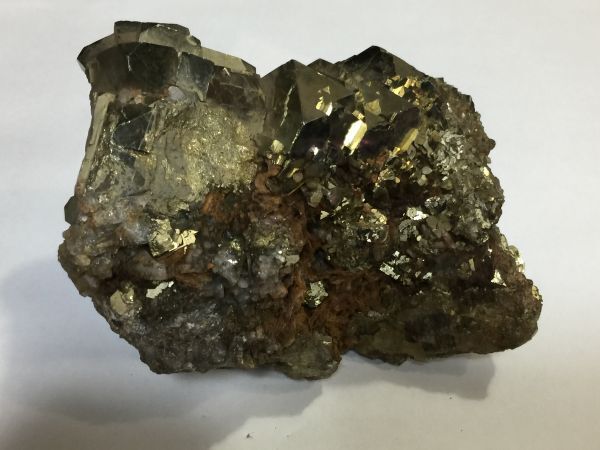 1S.鉱石  パイライト鉱石 黄鉄鉱 15×9×7㎝ 1650ｇ 2FY0の画像9