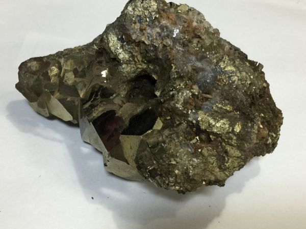 1S.鉱石  パイライト鉱石 黄鉄鉱 15×9×7㎝ 1650ｇ 2FY0の画像7