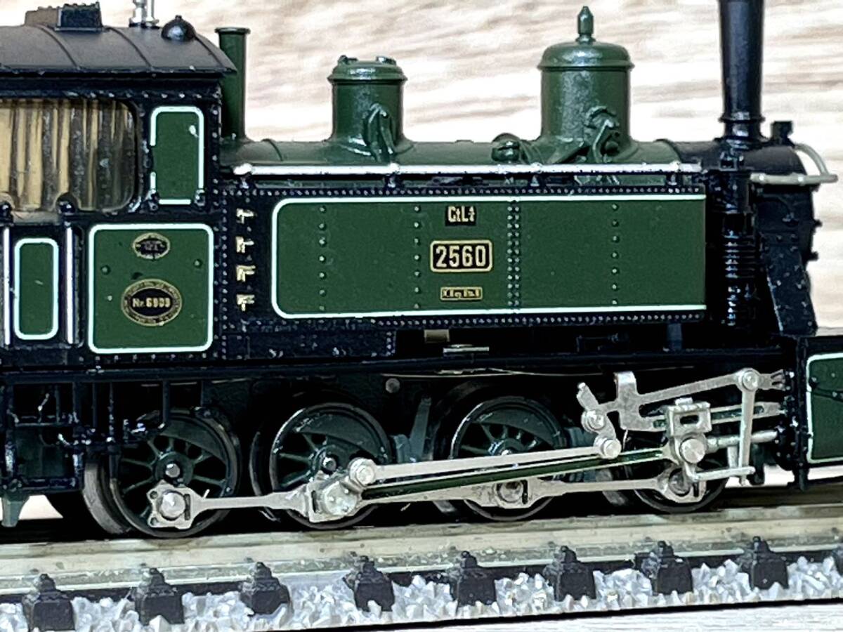 FLEISCHMANN Nゲージ 7819 K.Bay.Sts.B. バイエルン王立鉄道 GtL4/4(BR98.8) 2560 蒸気機関車 EP.Iの画像10