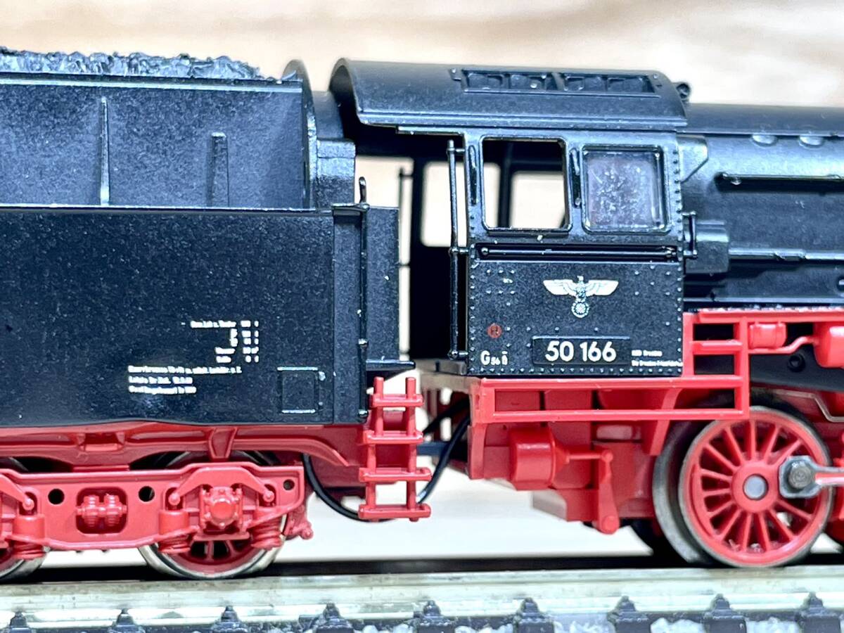 FLEISCHMANN Nゲージ 718002 DRG ドイツ帝国鉄道 BR 50.166 蒸気機関車 DRB 鷲マーク EP.II の画像9