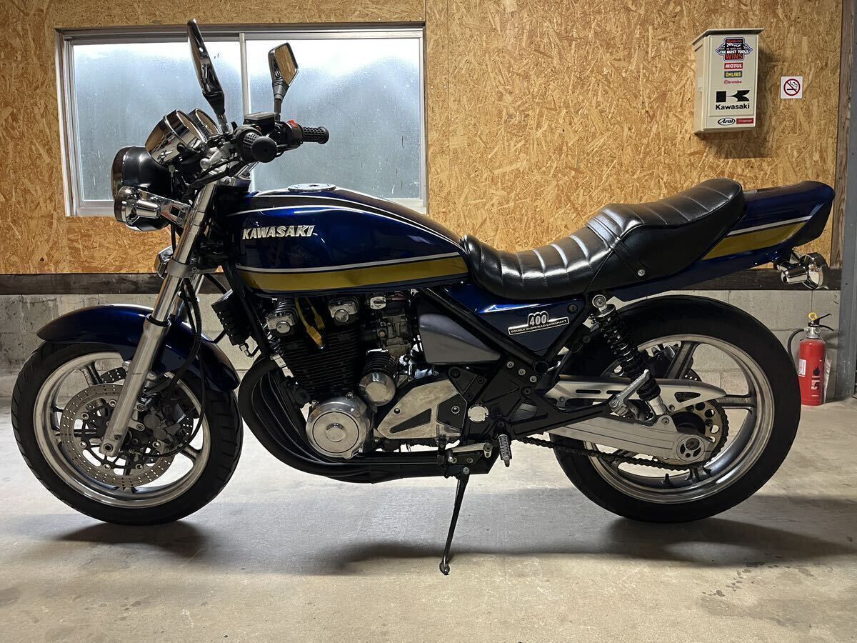 ゼファー 400 C7 最終型 Z1 Z2 タイガーカラー メタリック 車検 ゼファー 400 C7 最終型 Z1 Z2 タイガーカラー メタリック 車検