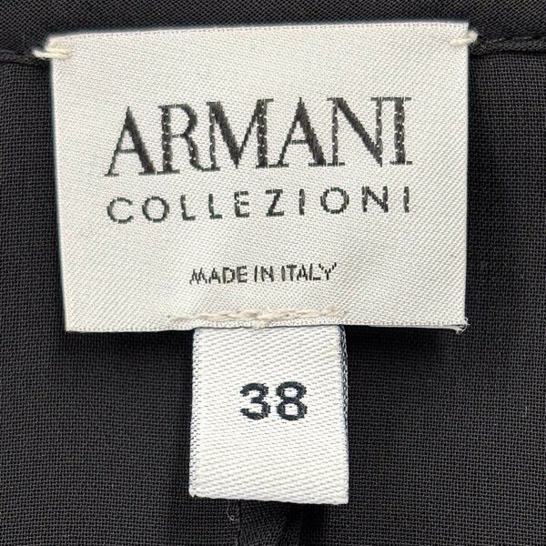 [USED прекрасный товар ] ARMANI COLLEZIONI Armani ko let's .-ni болеро кардиган жакет черный размер 38 Италия производства 