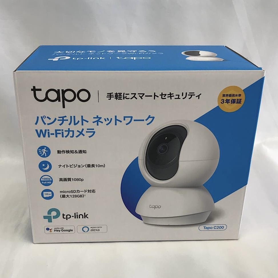 『USED』 tapo パンチルトネットワーク Wi-Fiカメラ TapoC200 小型家電の画像1
