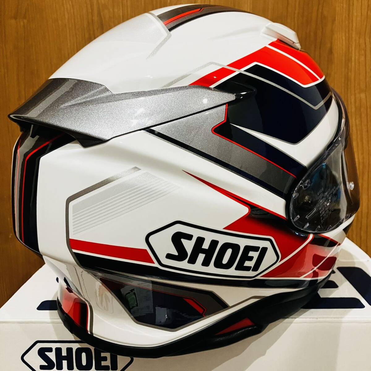 無傷の美品 廃盤モデル SHOEI Z-8 PROLOGE XLサイズ ピンロックシート未開封 その他書類有りの画像5