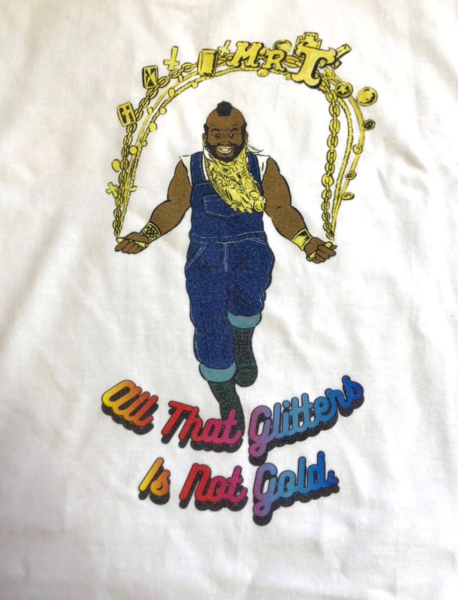 MAD MOUSE COMIC マッドマウスコミック 5.6oz 半袖Tシャツ Mr.T サイズ Ｌ ホワイト 白 新品