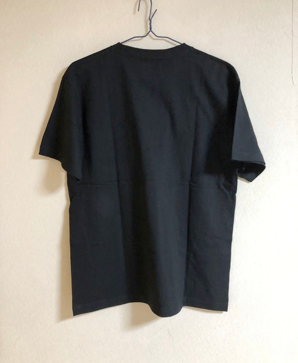 ●最新作●SEVENTY FOUR セブンティーフォー(BANNER LOGO) 半袖 Tシャツ ブラック 新品 Ｌ ポケット付き