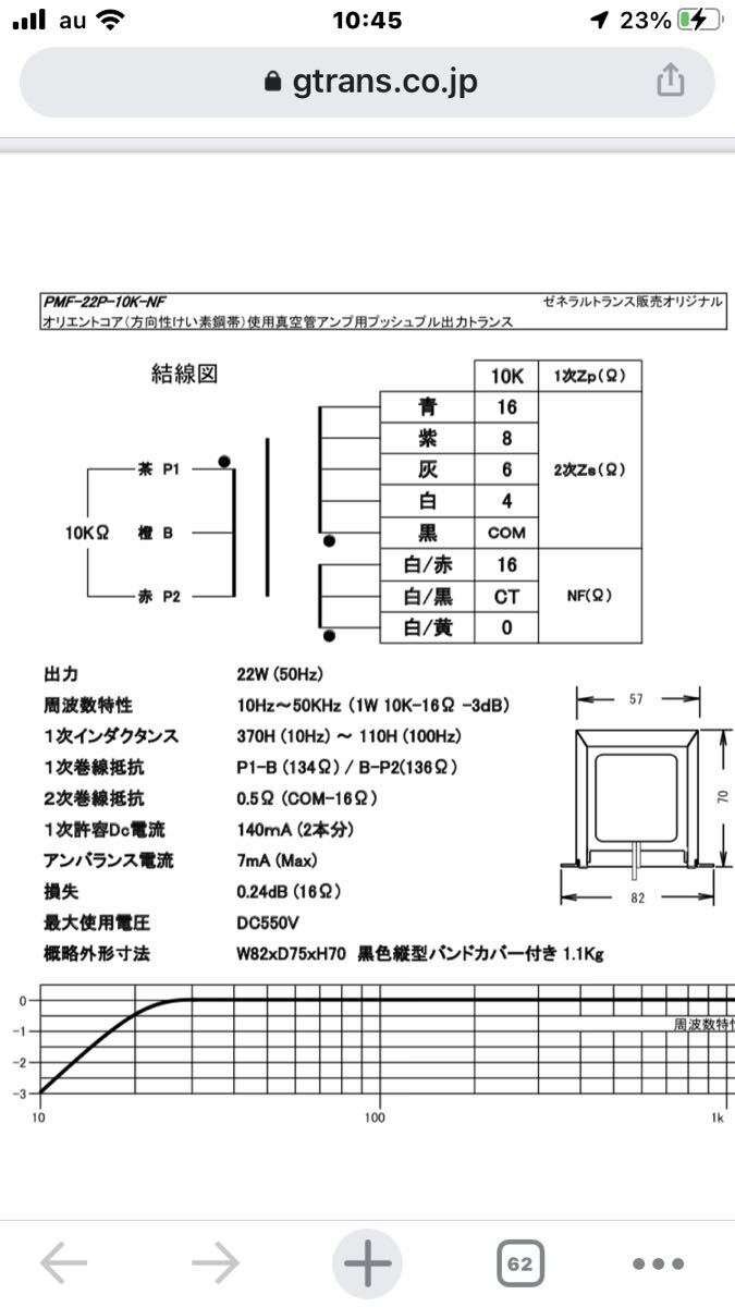 出力トランス の画像6