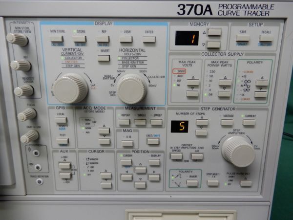 ■TEKTRONIX 370A CURVE TRACER カーブトレーサー テクトロニクス ■の画像4