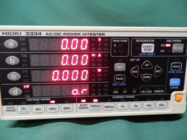 ■HIOKI 3334 POWER HiTESTER パワーメーター 日置電機■の画像2