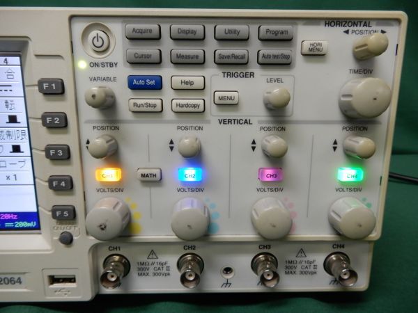 ■エヌエフ回路 GDS2064 60MHz OSCILLOSCOPE オシロスコープ■の画像3