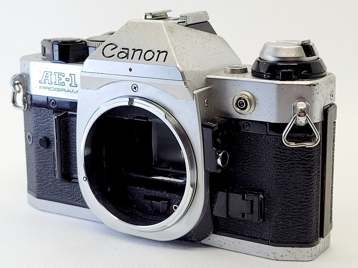 【ジャンク品】Canon キヤノンAE-1 PROGRAM ボディ シルバー 一眼レフ フィルムカメラ 　1335775_画像1