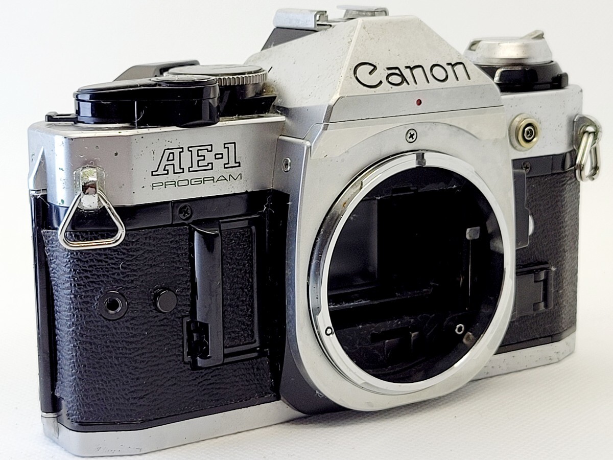 【ジャンク品】Canon キヤノンAE-1 PROGRAM ボディ シルバー 一眼レフ フィルムカメラ 　1335775_画像2