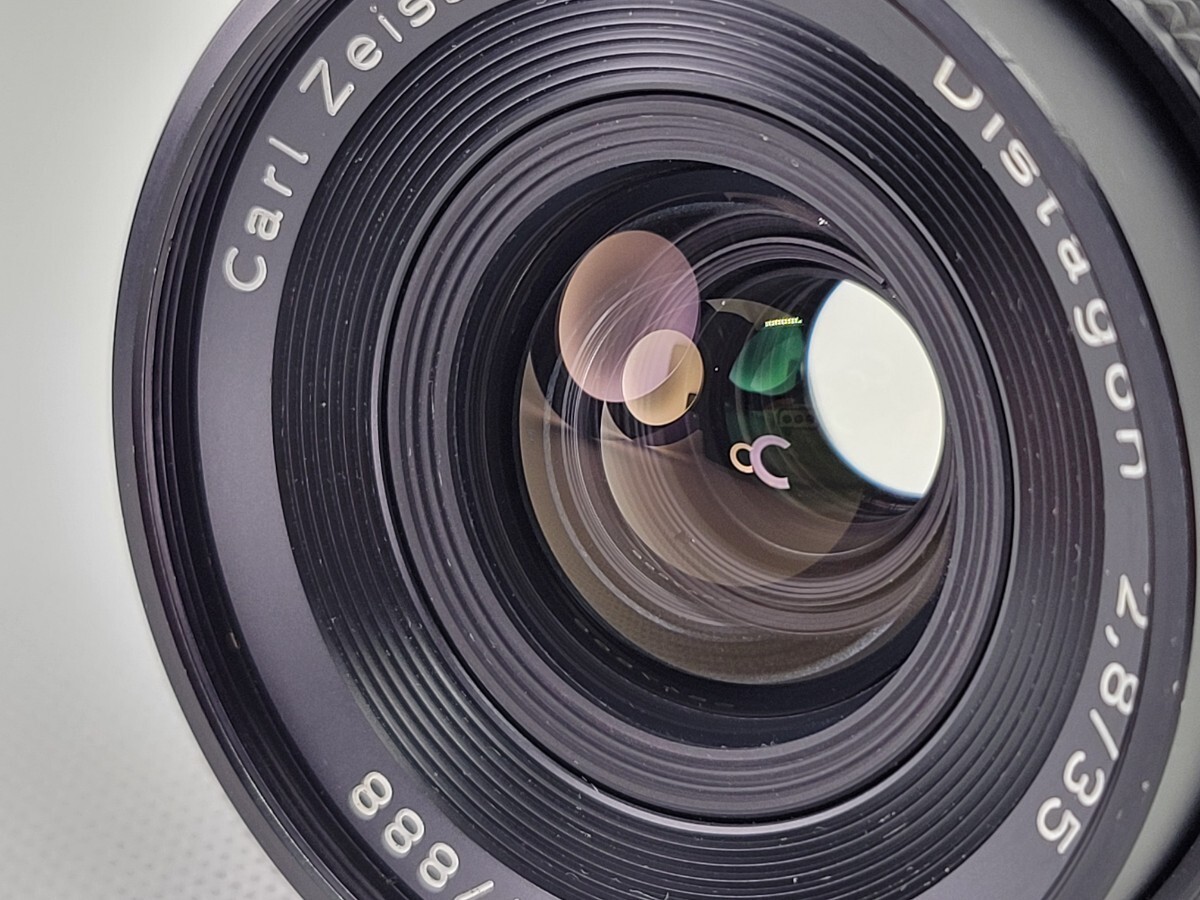 【AB 美品】CONTAX コンタックス Carl Zeiss Distagon 35mm f/2.8 T* AEJ 広角単焦点レンズ_画像3