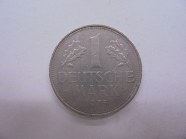 【外国銭】ドイツ 1マルク 1975年 イーグル 古銭 硬貨 旧硬貨 コイン_画像1
