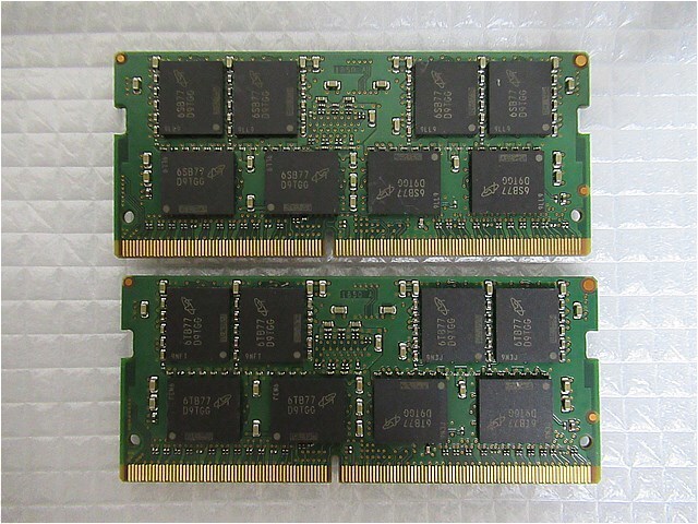 ラスト一式【今週のノート向けメモリ（保証期間付き）】Micron 2R*8 PC4-2133P-SEB-10 8GB×2枚 計16GBの画像3