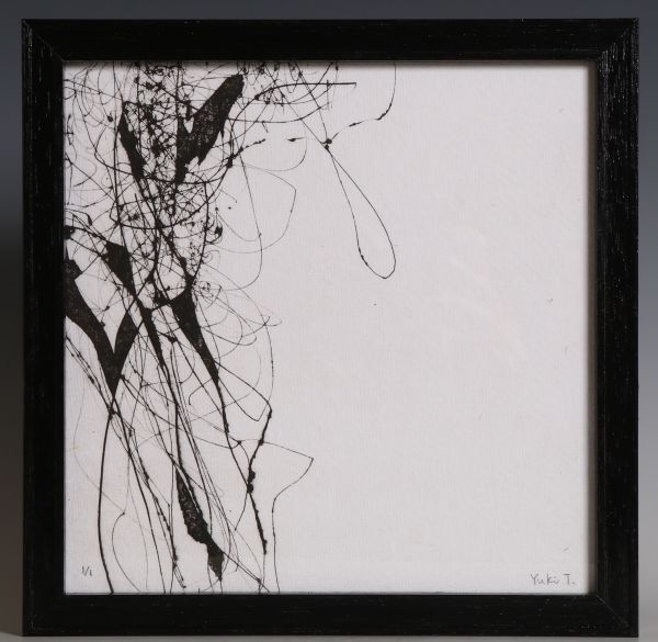 8524 谷村優希 「その存在 The BEING」 2015年作品 銅版画 1/1のオリジナル作品 額装 真作 武蔵野美術 抽象画 現代アート_画像1