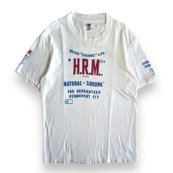 日本製 H.R.MARKET ハリウッドランチマーケット ハリラン 聖林公司 半袖 プリント デザイン Tシャツ S/S コットン トップス 3 ホワイト 白の画像1