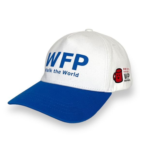 希少 WFP ウォーク・ザ・ワールド 国連世界食糧計画 チャリティーウォーク 記念品 キャップ 帽子 NISSIN 日清 USED 企業物 古着の画像1