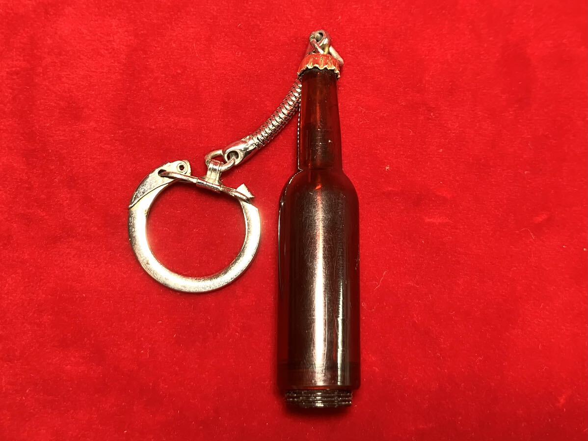 昭和レトロ 当時物 SAPPRO BEER サッポロビール ビール瓶 万年筆 キーホルダー ノベルティ 非売品の画像3