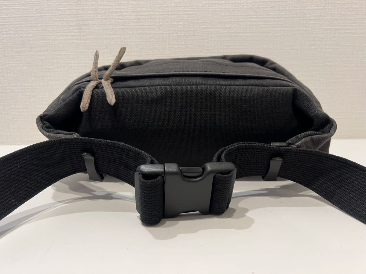 ★日本製★PORTER★ポーター★吉田カバン★BEAT WAIST BAG(S)★ビートウエストバッグ★斜め掛け★コットンキャンバス★ブラック★黒★_画像4