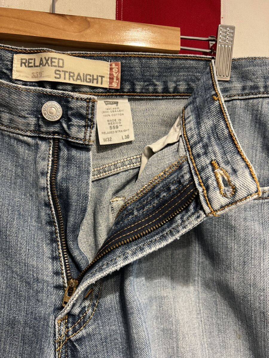 ★LEVI’S★リーバイス★559 RELAXED STRAIGHT★リラックスストレート★紙パッチ★ボタン裏332M★ジッパーフライ★デニムパンツ★W32★の画像6