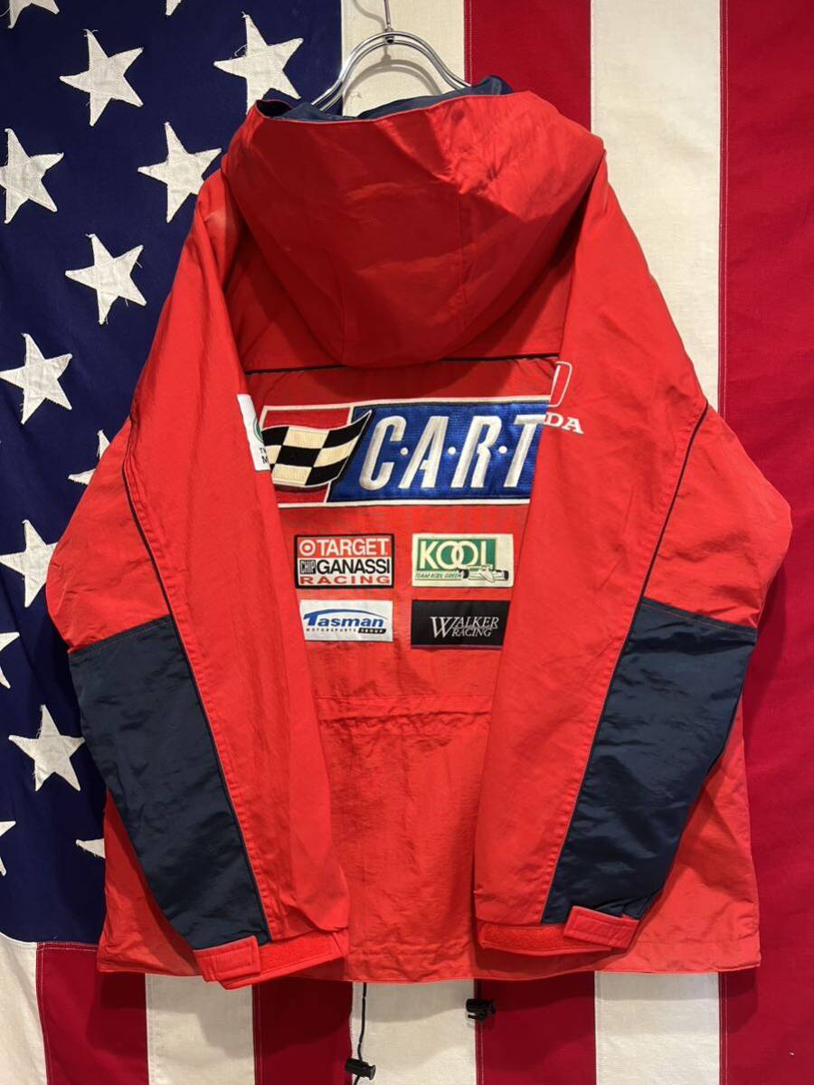 *HONDA* Honda *DANBIRD* Onward * racing jacket * nylon * hood *f-ti-*F1*Budweiser* enterprise thing * red * red *