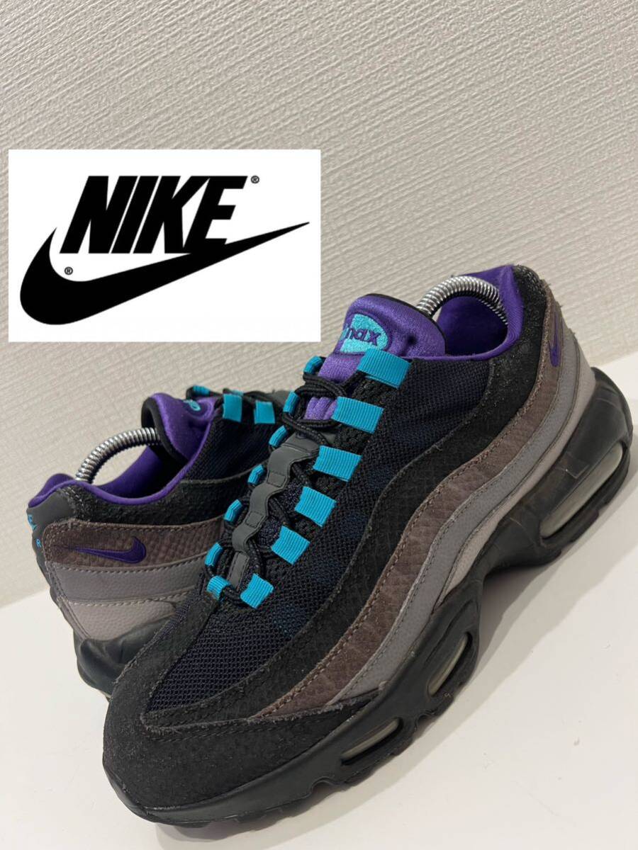 ★NIKE★ナイキ★AIR MAX 95 LV8 GRAPE REVERSESNAKESKIN★エアマックス95エレベイト★AO2450-002★ブラック★黒★US8.5★26.5cm★の画像1