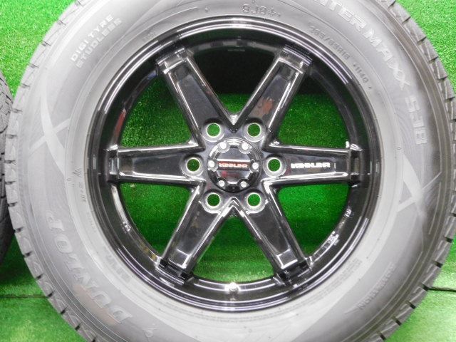 中古 ホイールタイヤ 4本 265/65R18 2023年製 9分山 キーラータクティクス スタッドレス タイヤ ダンロップウィンターマックス SJ8の画像2