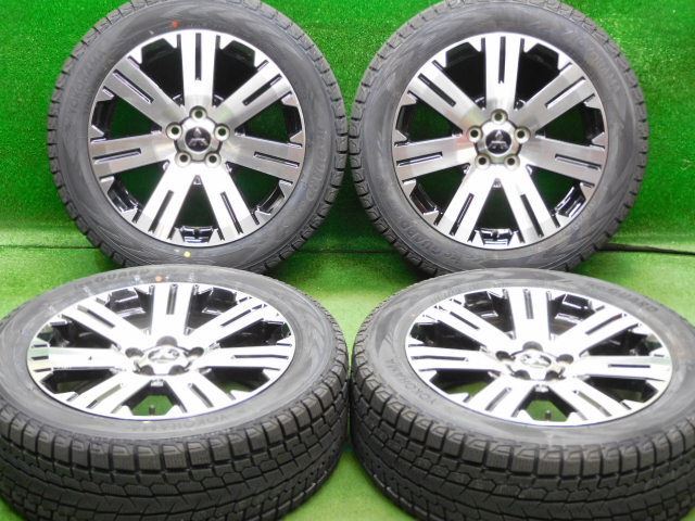 中古 ホイールタイヤ 4本 225/55R18 2023年製 三菱 デリカ D:5 純正 スタッドレス タイヤ ヨコハマアイスガード G075_画像1