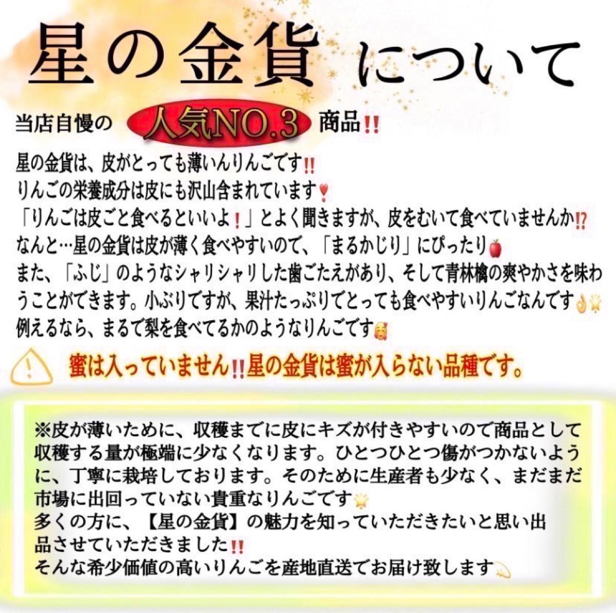 ＂ 星の金貨 ＂ 【青森県産りんご5kg】【産地直送】【即購入OK】【送料無料】家庭用 りんご リンゴ  林檎