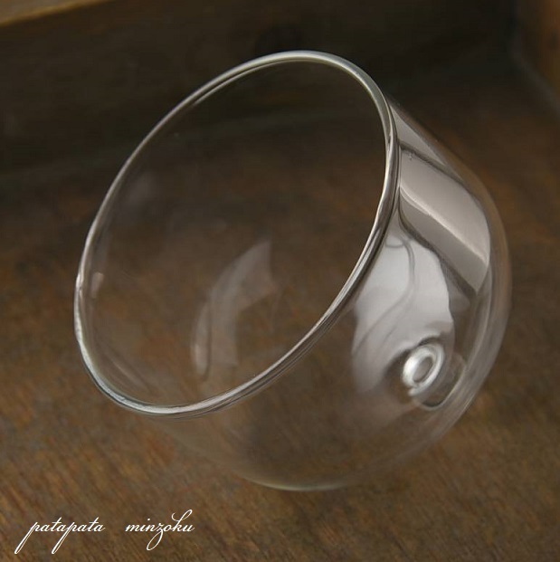 ガラス の プチ ドーム 木製 コースター パタミン ガラスドーム キッチン 小物 ディスプレイ _画像5