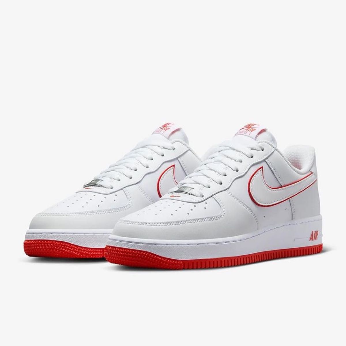 【新品25.5cm】NIKE AIR FORCE 1 '07 エアフォース 1 ホワイト/ホワイト/レッド